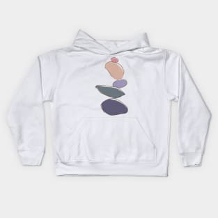 Rujum- Balancing Stones: A Pastel-colored Illustration | Redbubble Kids Hoodie